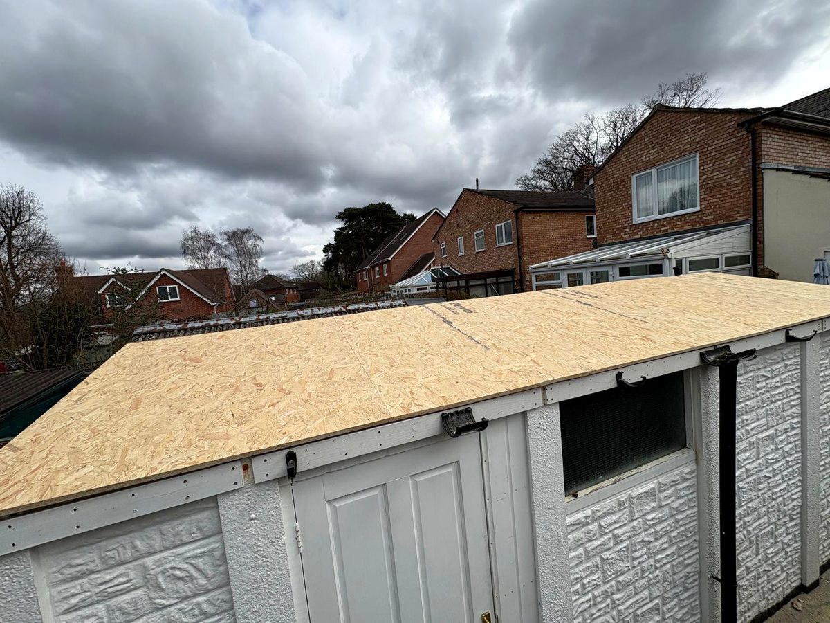 Garage re-roof by Tammat Group